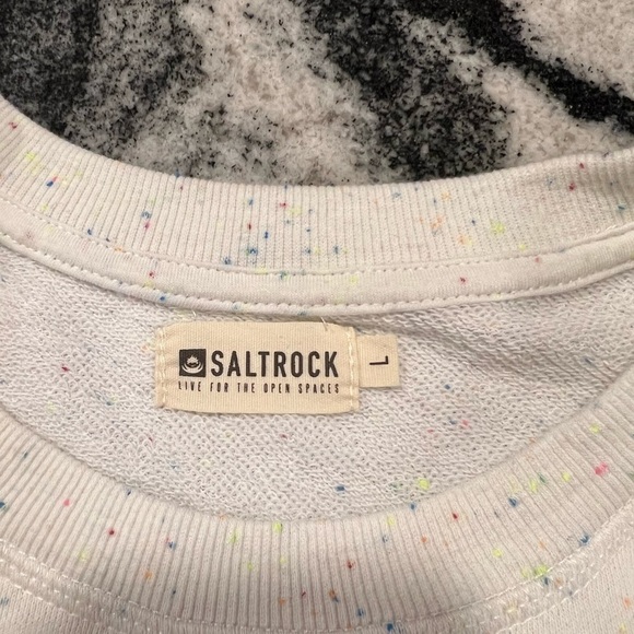 Saltrock Live For The Open Spaces Oversized Confetti Crew Neck Sweatshirt - Picture 16 of 16